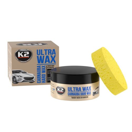K2 Ultra Wax polírpaszta, polírozó wax szivaccsal - 300 ml (K073)