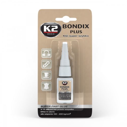 K2 Bondix Plus univerzális pillanatragasztó - 10 g (B101)