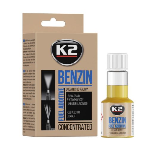 K2 Benzin üzemanyagrendszer tisztító adalék - 50 ml (T311)