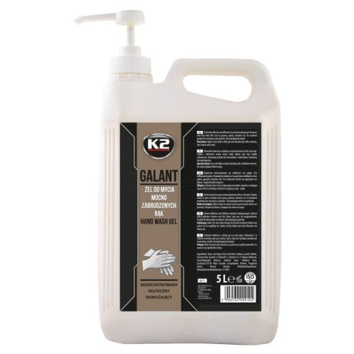 K2 Galant hatékony kézmosó gél adagolóval - 5 liter (W516)