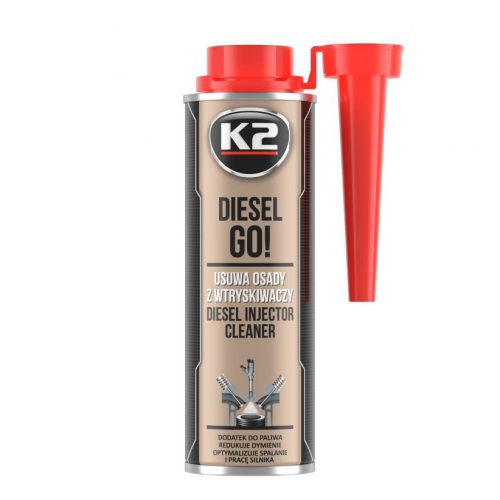 K2 Diesel Go! injektor tisztító üzemanyag adalék - 250 ml (T321)