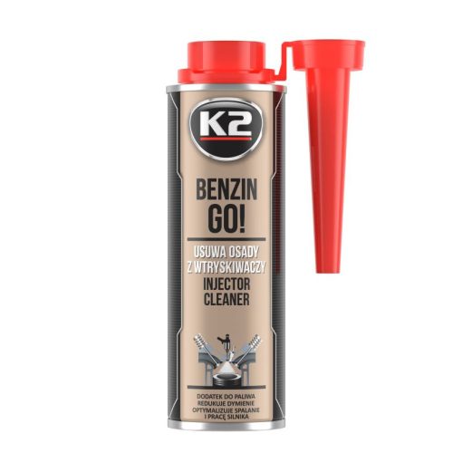 K2 Benzin Go! injektor tisztító üzemanyag adalék - 250 ml (T322)