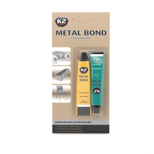 K2 Metal Bond két komponensű epoxi ragasztó fémekre - 56 g (B116N)