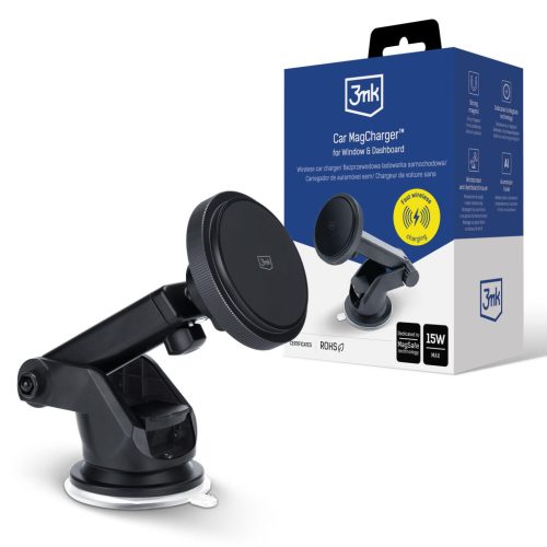 3MK MagCharger autós telefontöltő szélvédőre (5903108583411)